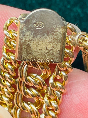 Gold Filled Wide Bracelet